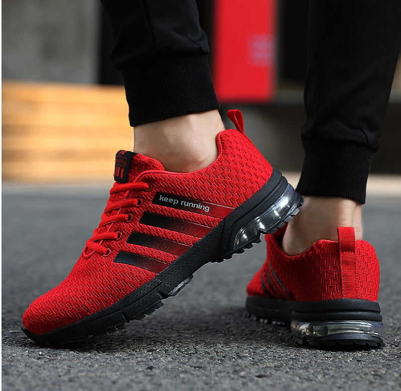 Best selling couple sports shoes breathable mesh outdoor men and women running shoes