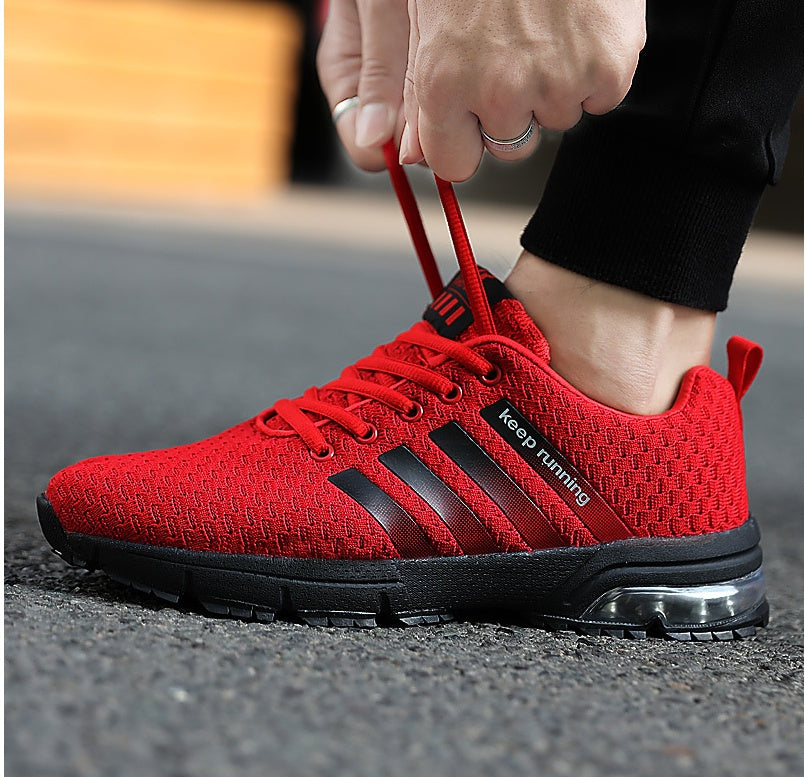 Best selling couple sports shoes breathable mesh outdoor men and women running shoes