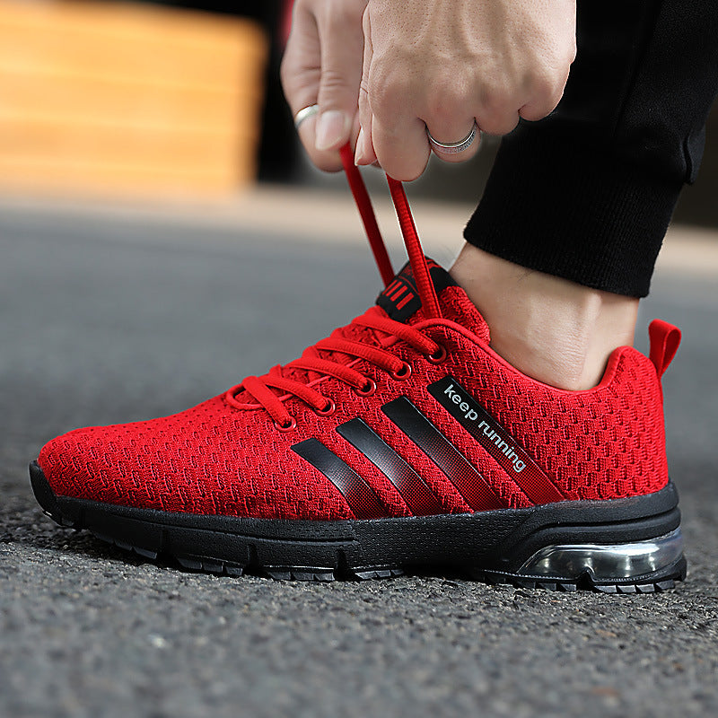 Best selling couple sports shoes breathable mesh outdoor men and women running shoes